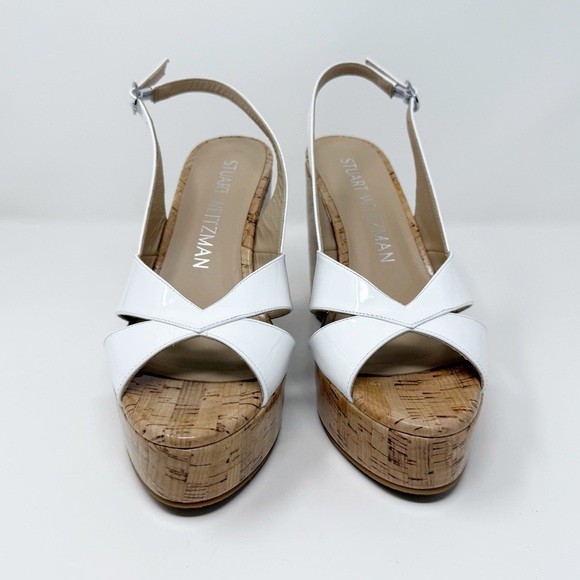 New Stuart Weitzman Carmen Wedge Sandal Sz US 9.5B - Picture 4 of 10
